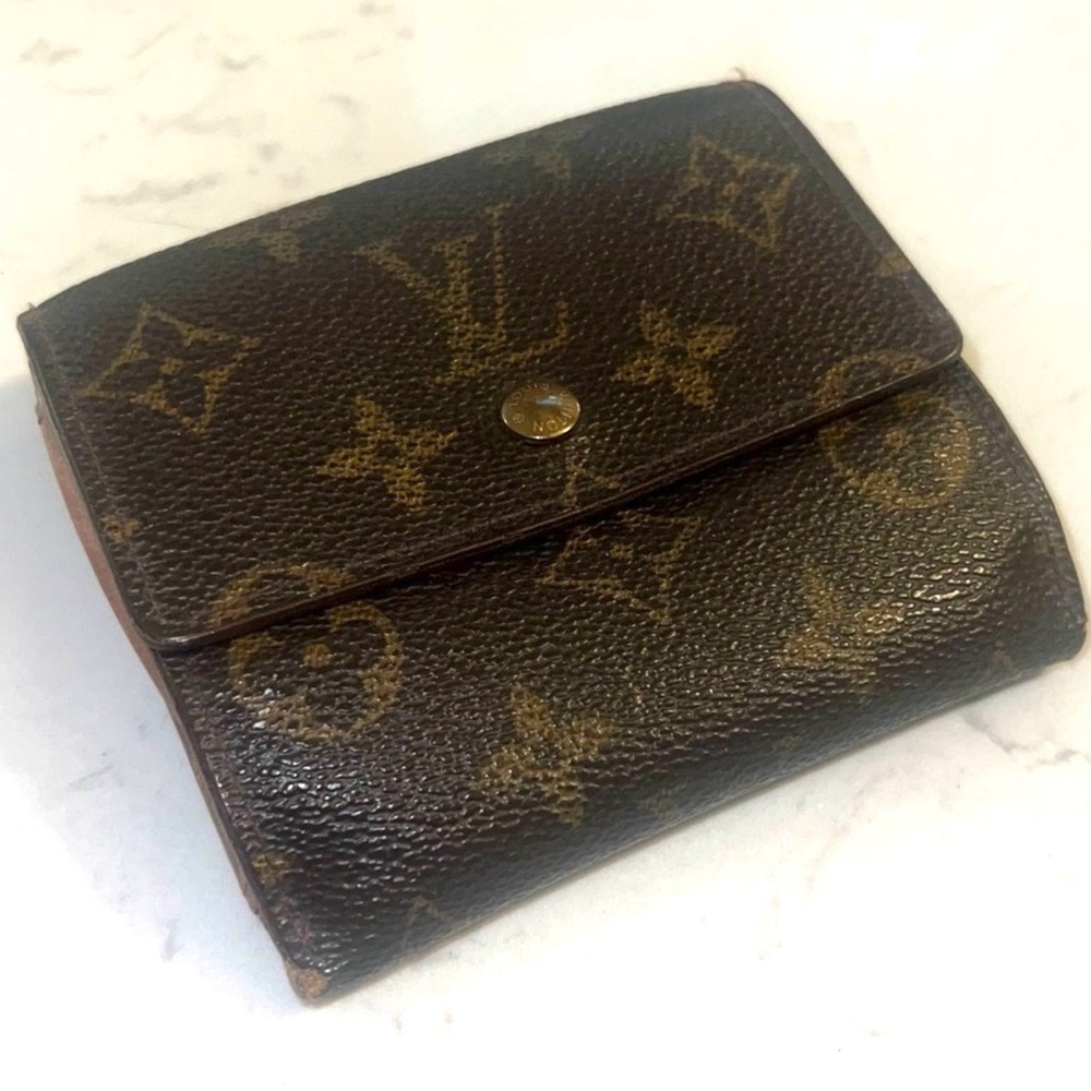 Authentic Louis Vuitton Dark Brown Monogram Wallet